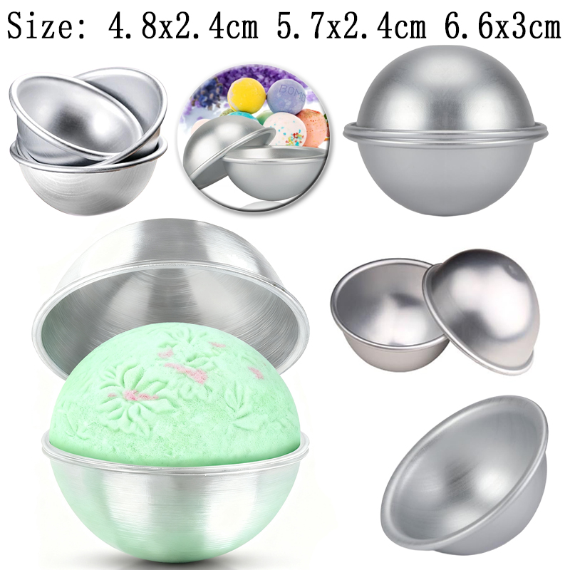 Bath Bomb Mold - 6 قطع قوالب حمام كروية، مجموعة
