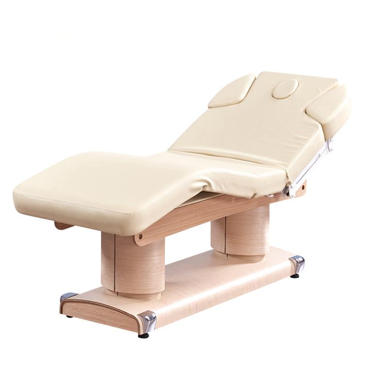 Spa Wellness Usa - سرير تدليك كهربائي بقاعدة خشبية ملونة