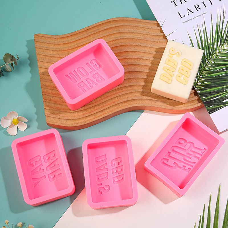 Bath Bomb Mold - قالب سيليكون صابون بأحرف لصنع الصابون