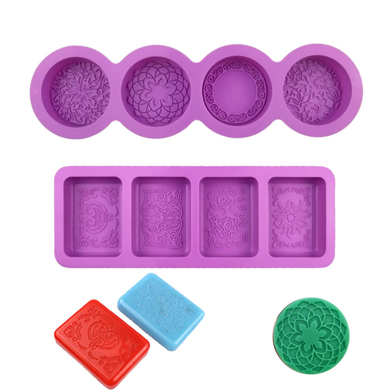 Bath Bomb Mold - قالب سيليكون بنمط الزهور لمستلزمات صناعة