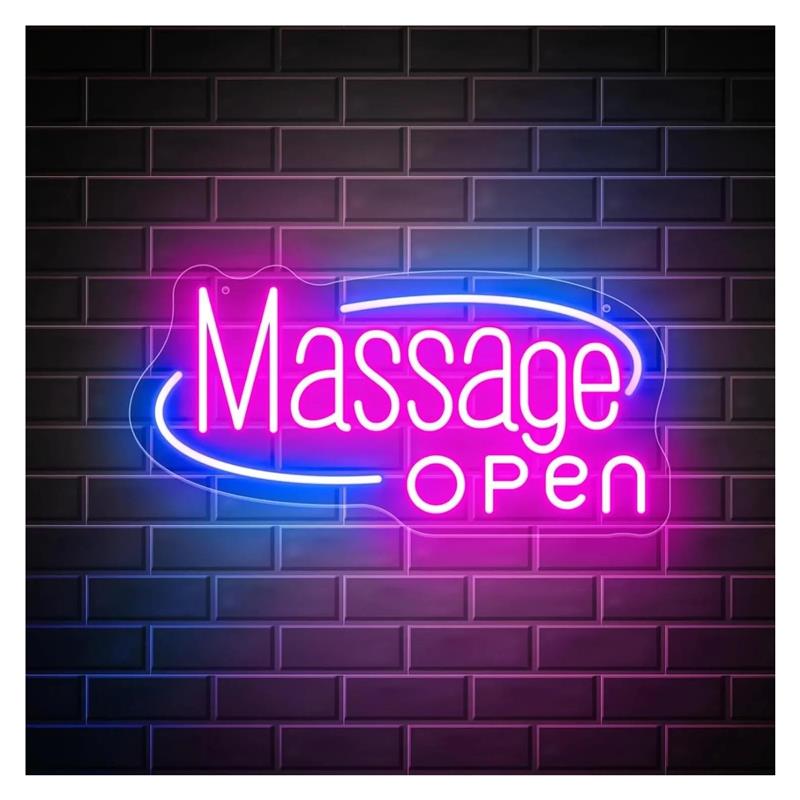 Spa Wellness Day - لافتة نيون لغرفة التدليك، لافتة تجارية