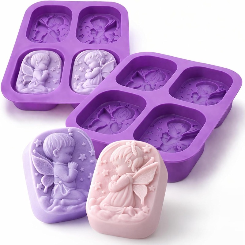 Bath Bomb Mold - قالب سيليكون على شكل ملاك لمستلزمات