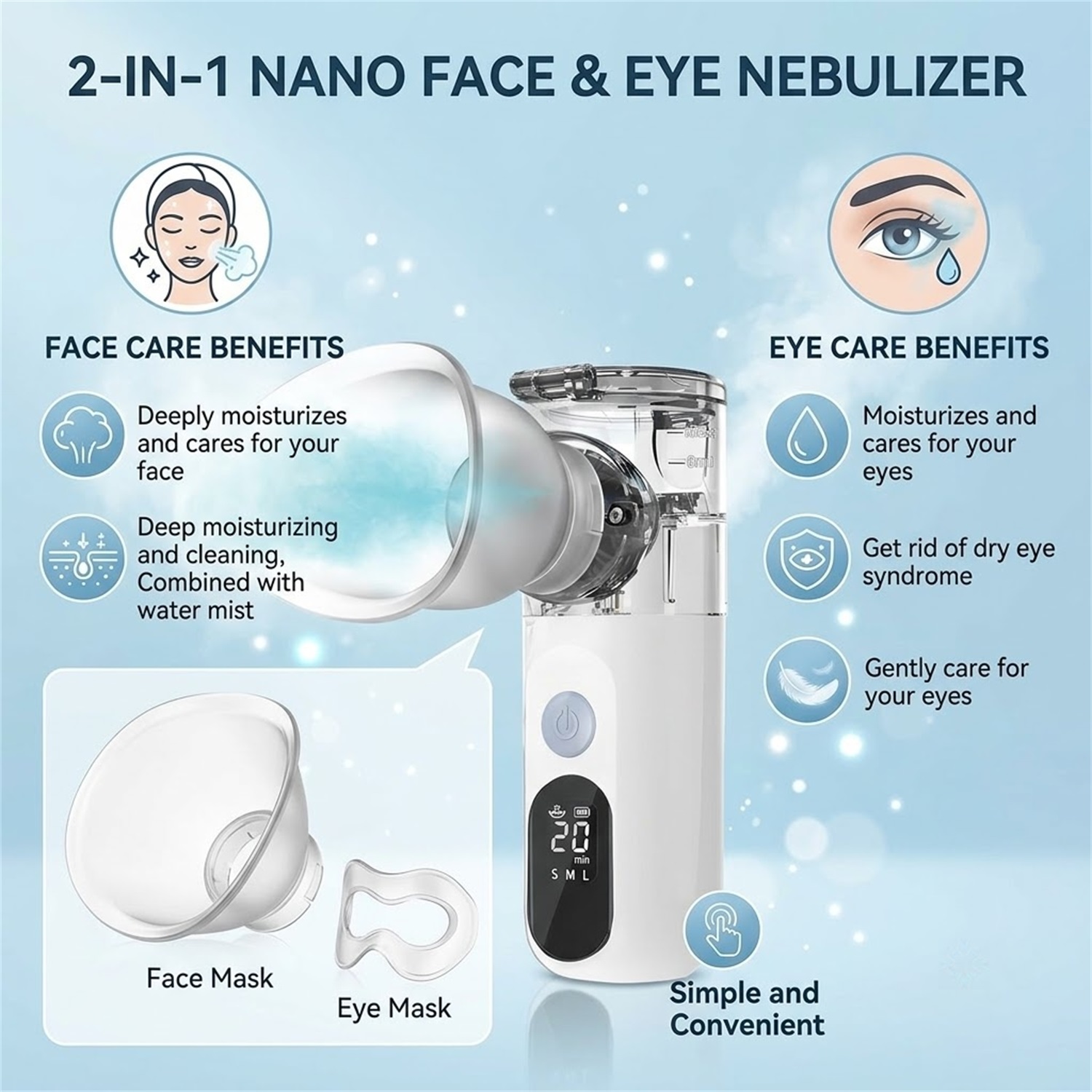 جهاز تبخير محمول صغير للوجه -  - مراجعة Facial Steamer Nano وسعره