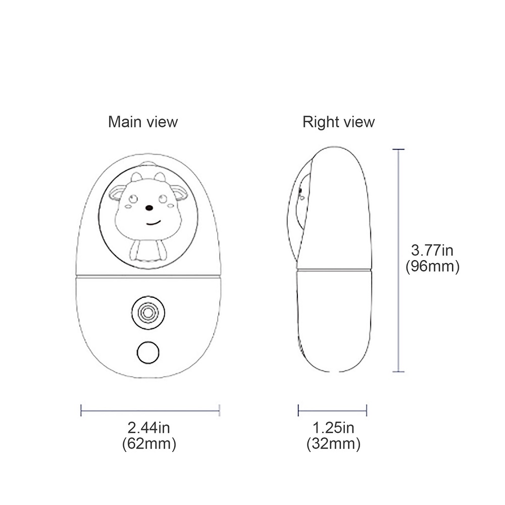 مرطب وجه كرتوني صغير بسعة 35 م - مراجعة Facial Steamer Nano وسعره