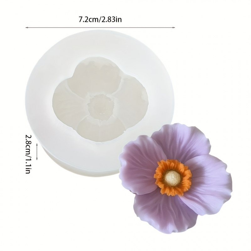 قالب سيليكون على شكل 3 زهور، ق - مراجعة Bath Bomb Mold وسعره