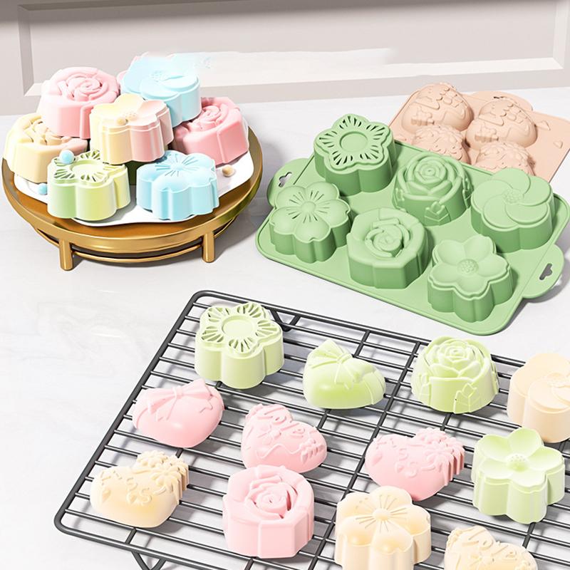 قالب سيليكون على شكل زهرة، 6 ت - مراجعة Bath Bomb Mold وسعره