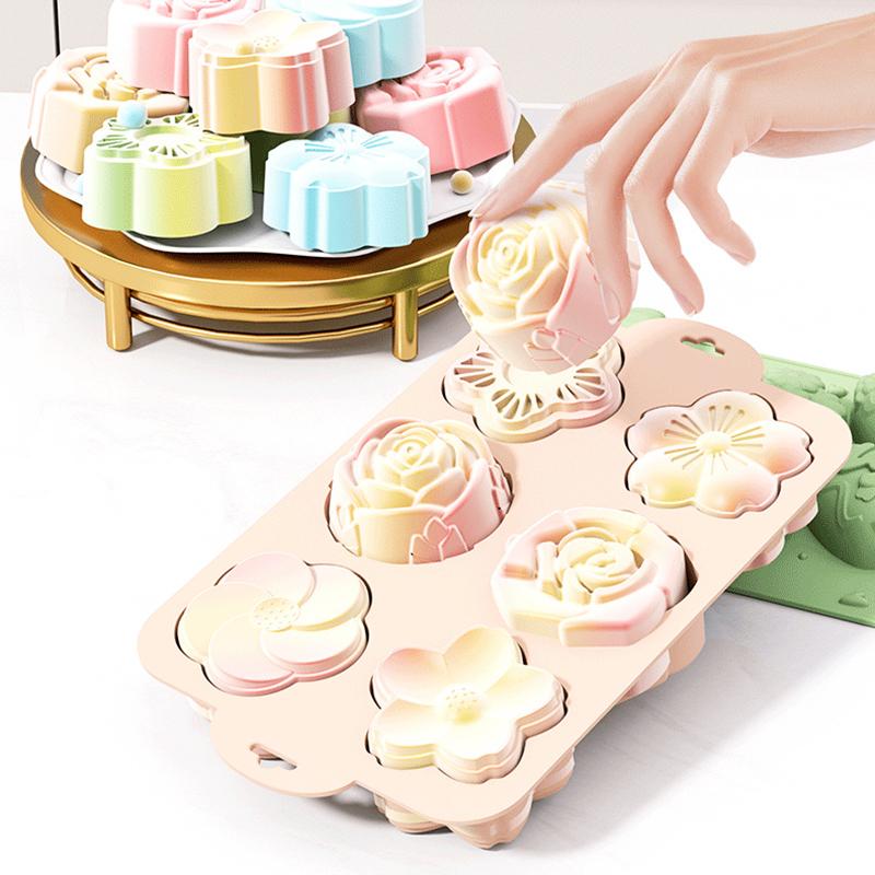 قالب سيليكون على شكل زهرة، 6 ت - مراجعة Bath Bomb Mold وسعره