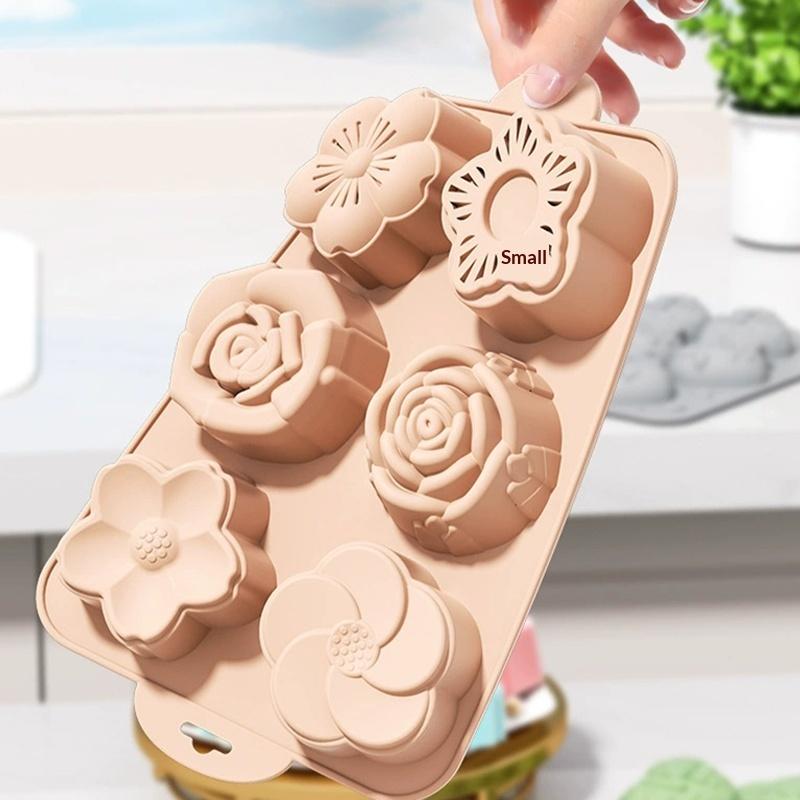 قالب سيليكون على شكل زهرة، 6 ت - مراجعة Bath Bomb Mold وسعره