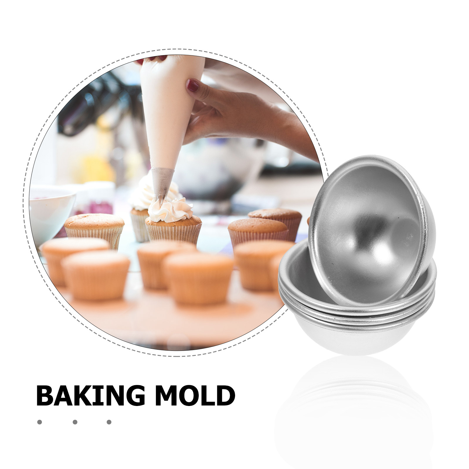 4 قطع قوالب استحمام نصف كروية  - مراجعة Bath Bomb Mold وسعره