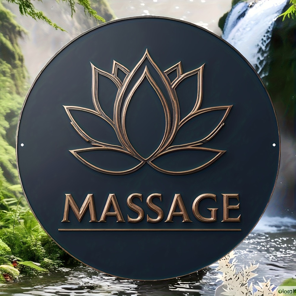 لافتة جدارية بتصميم زهرة اللوت - مراجعة Spa Wellness Yoga وسعره