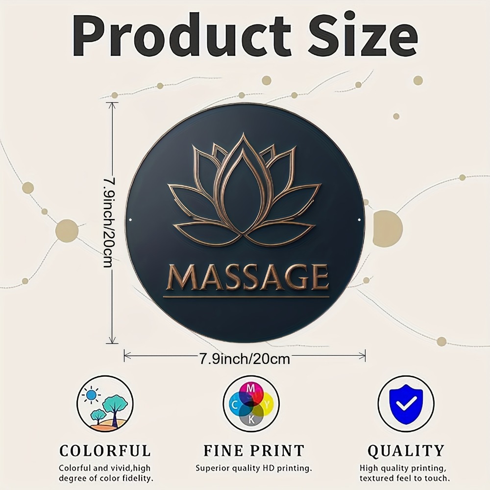 لافتة جدارية بتصميم زهرة اللوت - مراجعة Spa Wellness Yoga وسعره
