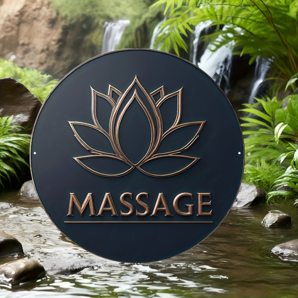 لافتة جدارية بتصميم زهرة اللوت - مراجعة Spa Wellness Yoga وسعره