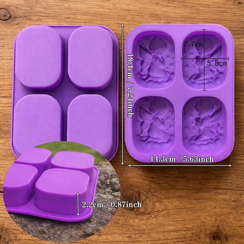 قالب سيليكون على شكل ملاك لمست - مراجعة Bath Bomb Mold وسعره